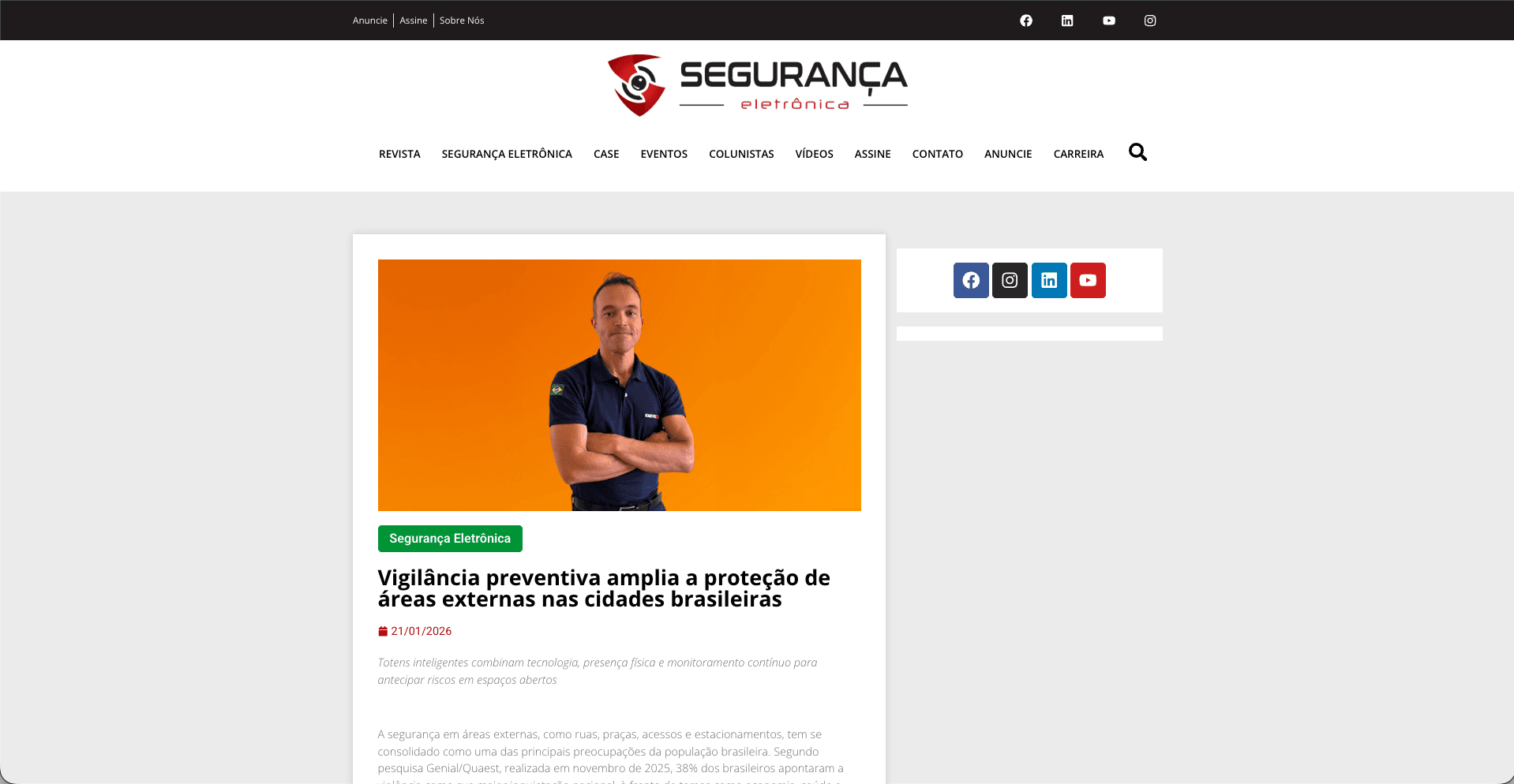 Lançamento da Área de Vigilância Colaborativa